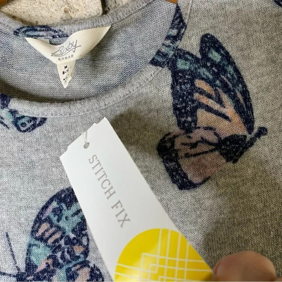 Stitch Fix Bixby Nomad Long Sleeve Butterfly Dress - Picture 7 of 8